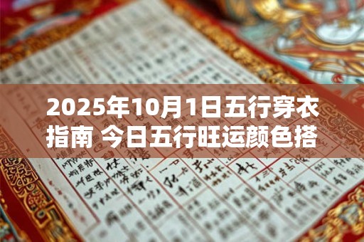 2025年10月1日五行穿衣指南 今日五行旺运颜色搭配