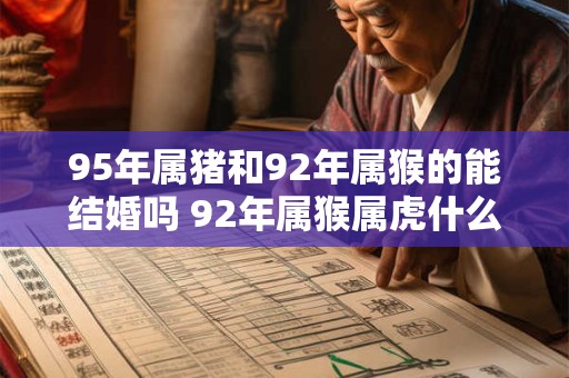 95年属猪和92年属猴的能结婚吗 92年属猴属虎什么命