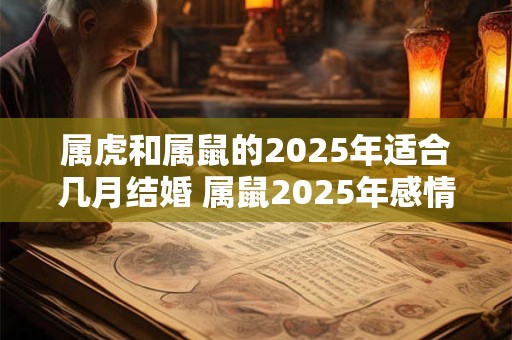 属虎和属鼠的2025年适合几月结婚 属鼠2025年感情运势
