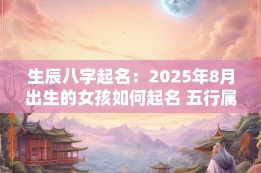 生辰八字起名：2025年8月出生的女孩如何起名 五行属什么