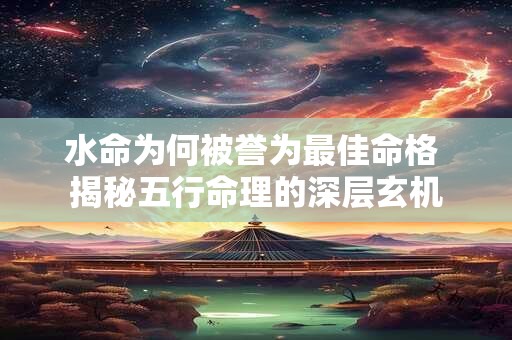 水命为何被誉为最佳命格 揭秘五行命理的深层玄机