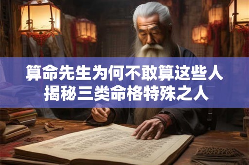 算命先生为何不敢算这些人 揭秘三类命格特殊之人