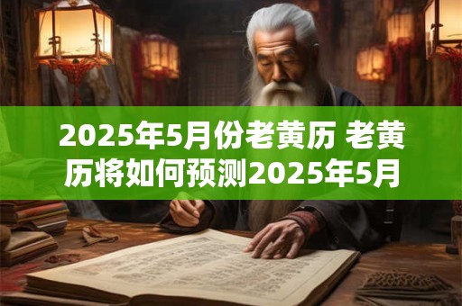 2026年5月份老黄历 老黄历将如何预测2026年5月