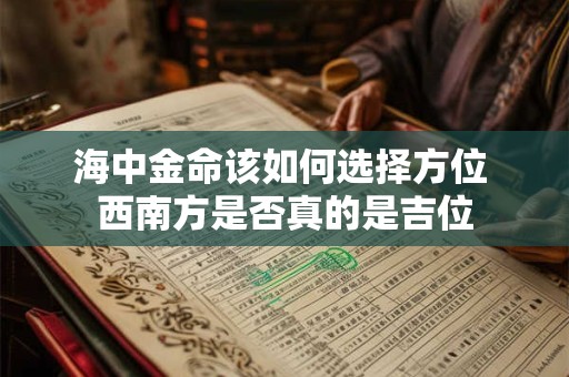 海中金命该如何选择方位 西南方是否真的是吉位