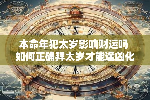本命年犯太岁影响财运吗 如何正确拜太岁才能逢凶化吉
