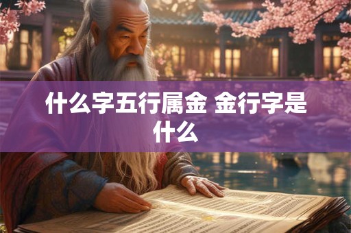 什么字五行属金 金行字是什么