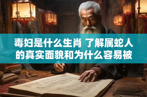 毒妇是什么生肖 了解属蛇人的真实面貌和为什么容易被误解