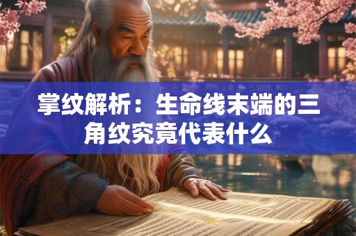 掌纹解析：生命线末端的三角纹究竟代表什么