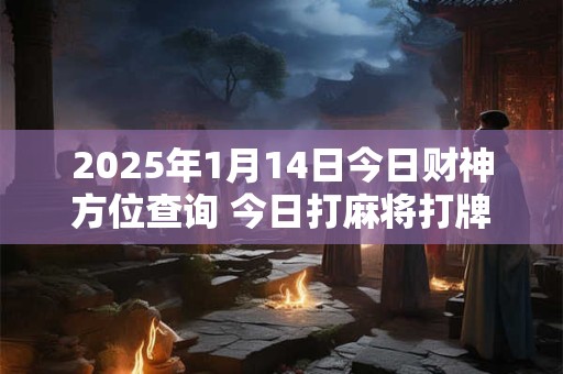 2025年1月14日今日财神方位查询 今日打麻将打牌财运方位