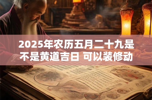 2026年农历五月二十九是不是黄道吉日 可以装修动土吗 2026年农历五月二十九是不是黄道吉日 可以装修动土吗