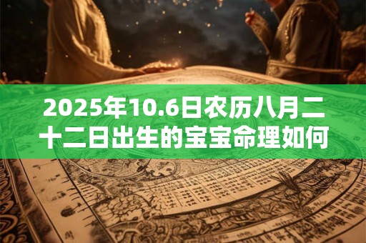 2025年10.6日农历八月二十二日出生的宝宝命理如何