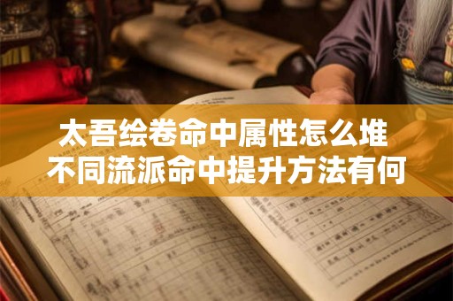 太吾绘卷命中属性怎么堆 不同流派命中提升方法有何区别
