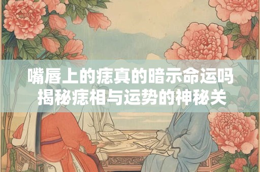 嘴唇上的痣真的暗示命运吗 揭秘痣相与运势的神秘关联