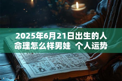 2025年6月21日出生的人命理怎么样男娃  个人运势好不好
