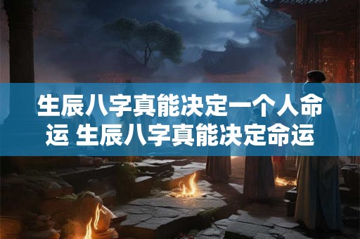生辰八字真能决定一个人命运 生辰八字真能决定命运