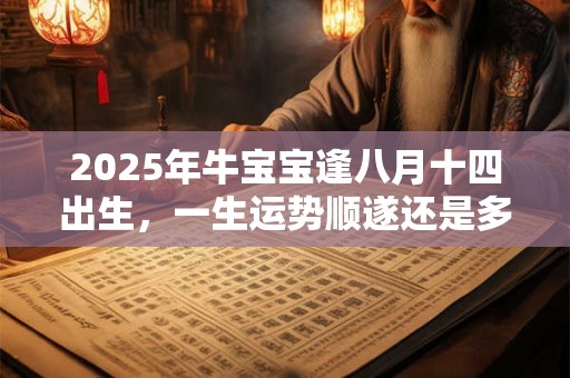 2025年牛宝宝逢八月十四出生，一生运势顺遂还是多波折