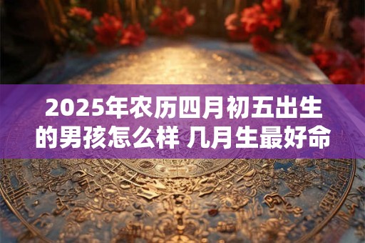 2025年农历四月初五出生的男孩怎么样 几月生最好命