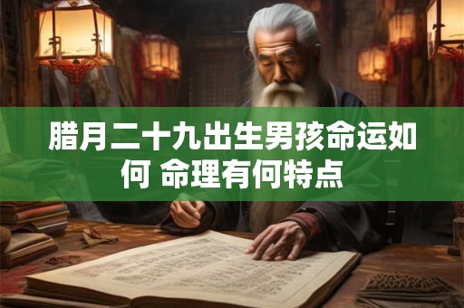 腊月二十九出生男孩命运如何 命理有何特点