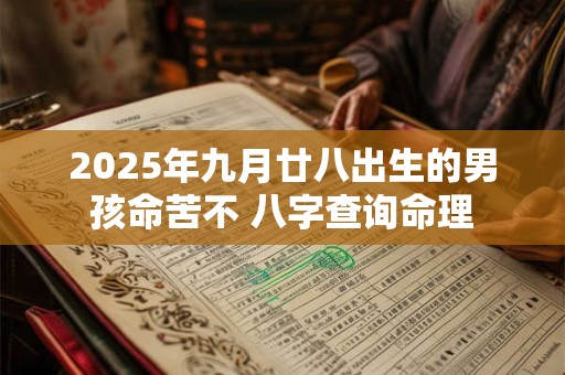 2025年九月廿八出生的男孩命苦不 八字查询命理
