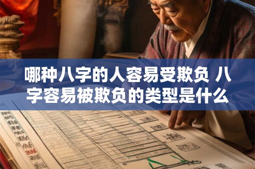 哪种八字的人容易受欺负 八字容易被欺负的类型是什么
