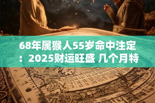 68年属猴人55岁命中注定：2025财运旺盛 几个月特别值得期待