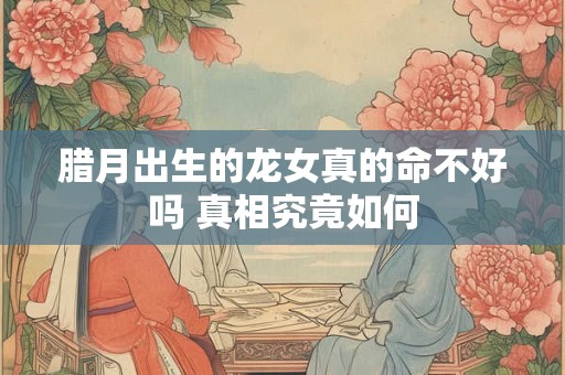 腊月出生的龙女真的命不好吗 真相究竟如何