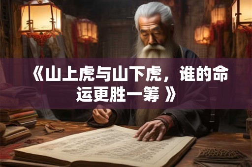 《山上虎与山下虎，谁的命运更胜一筹 》