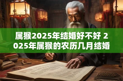 属猴2025年结婚好不好 2025年属猴的农历几月结婚好