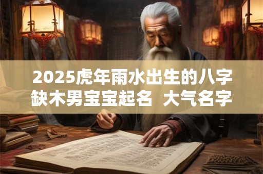 2025虎年雨水出生的八字缺木男宝宝起名  大气名字