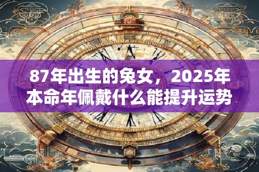 87年出生的兔女，2025年本命年佩戴什么能提升运势