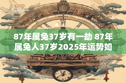 87年属兔37岁有一劫 87年属兔人37岁2025年运势如何