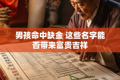 男孩命中缺金 这些名字能否带来富贵吉祥