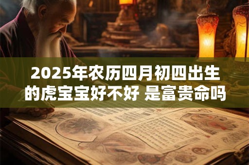 2025年农历四月初四出生的虎宝宝好不好 是富贵命吗