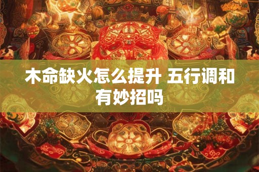 木命缺火怎么提升 五行调和有妙招吗