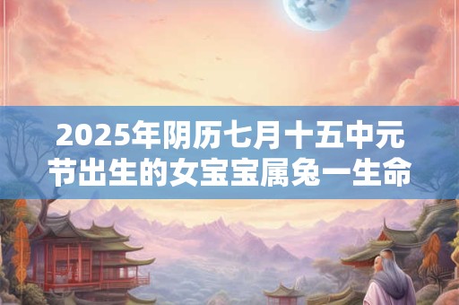2025年阴历七月十五中元节出生的女宝宝属兔一生命运分析