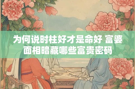 为何说时柱好才是命好 富婆面相暗藏哪些富贵密码
