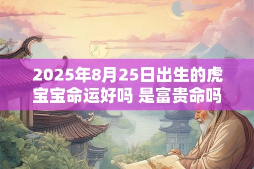 2025年8月25日出生的虎宝宝命运好吗 是富贵命吗