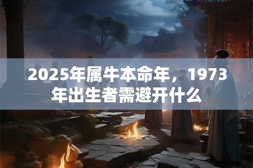 2025年属牛本命年，1973年出生者需避开什么