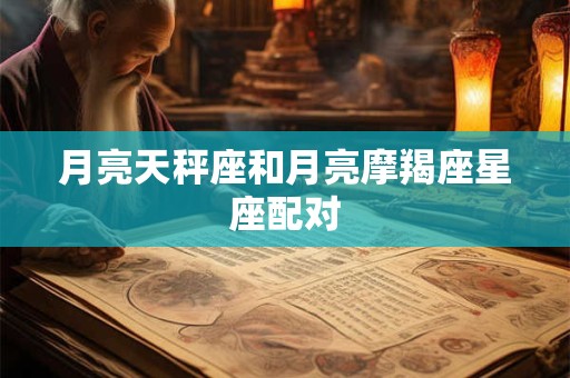 月亮天秤座和月亮摩羯座星座配对