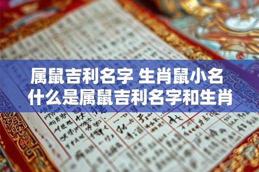 属鼠吉利名字 生肖鼠小名 什么是属鼠吉利名字和生肖鼠小名