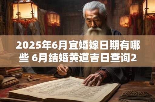 2026年6月宜婚嫁日期有哪些 6月结婚黄道吉日查询2026