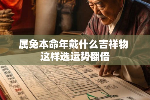 属兔本命年戴什么吉祥物 这样选运势翻倍