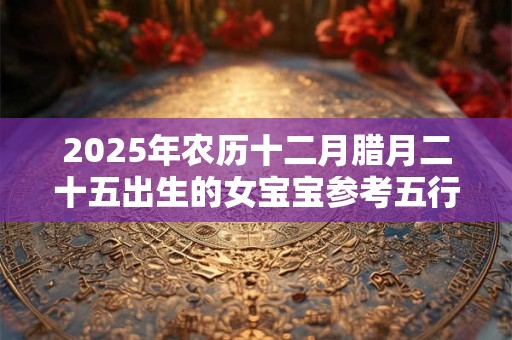 2025年农历十二月腊月二十五出生的女宝宝参考五行八字取名