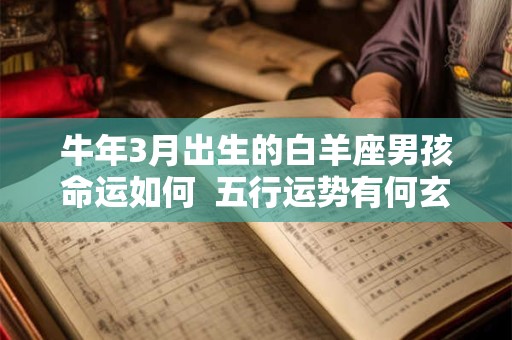 详细阅读:牛年3月出生的白羊座男孩命运如何 五行运势有何玄机 牛年3月出生的白羊座男孩命运如何 五行运势有何玄机