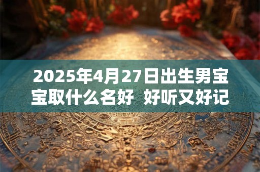 2025年4月27日出生男宝宝取什么名好  好听又好记