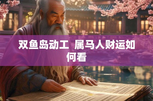双鱼岛动工  属马人财运如何看