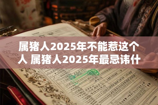 属猪人2025年不能惹这个人 属猪人2025年最忌讳什么属相