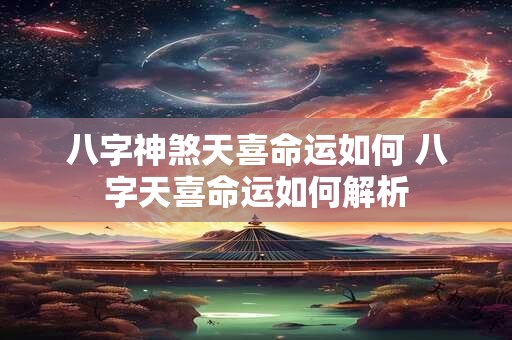 八字神煞天喜命运如何 八字天喜命运如何解析
