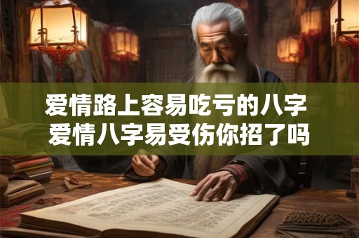 爱情路上容易吃亏的八字 爱情八字易受伤你招了吗