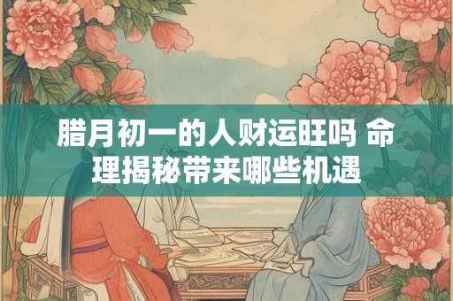 腊月初一的人财运旺吗 命理揭秘带来哪些机遇